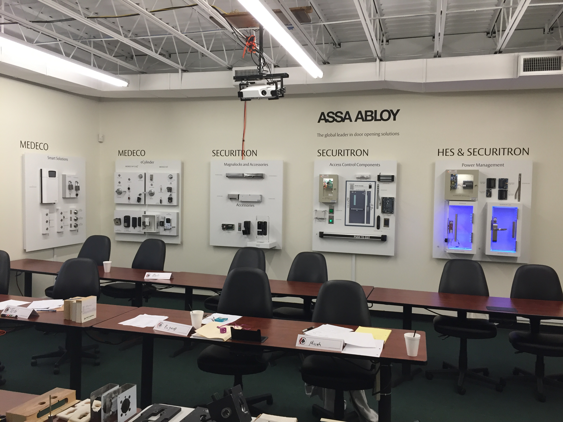 ASSA ABLOY products on display at Aaron Fish Training Center