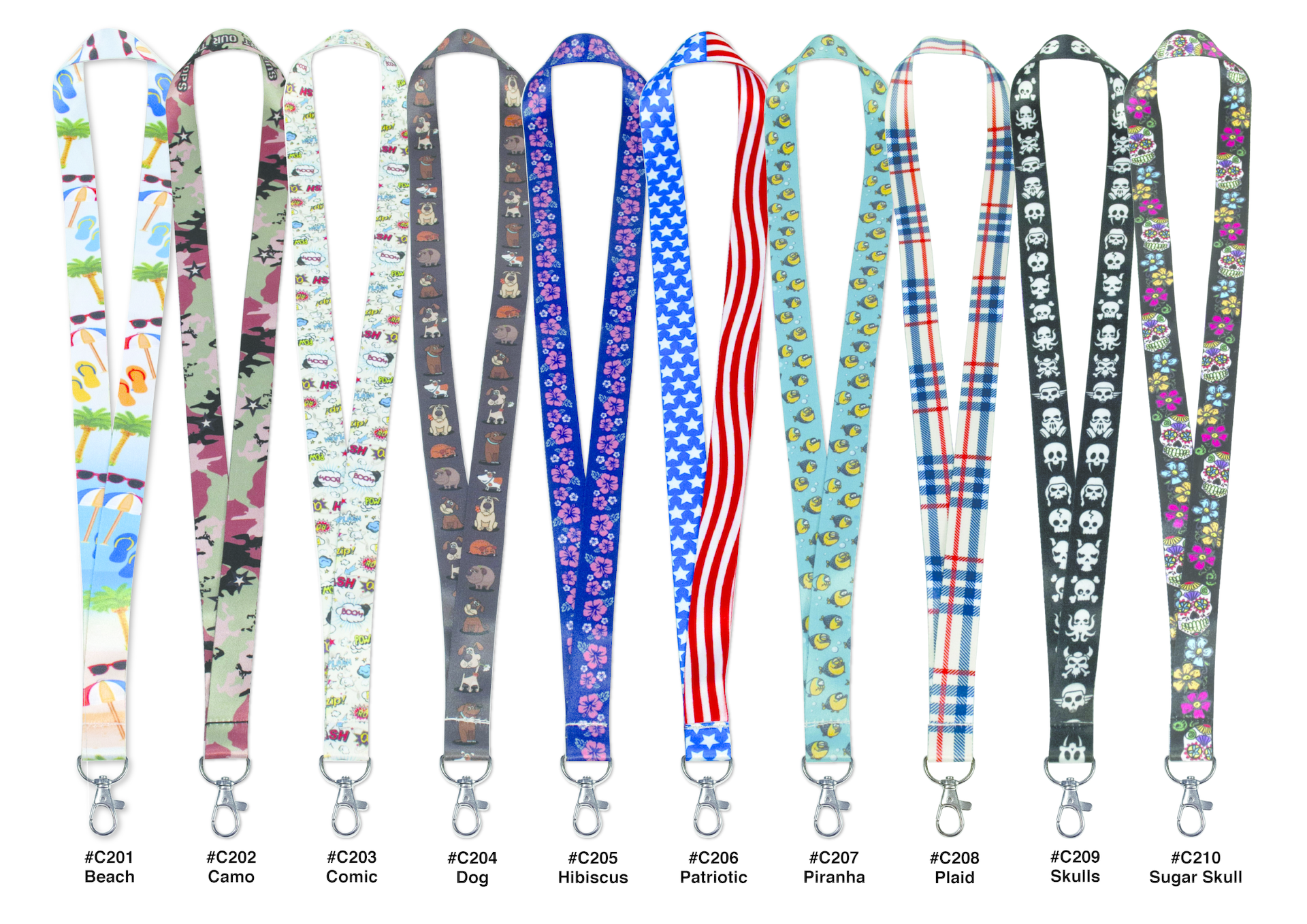 Designer lanyards from Lucky Line