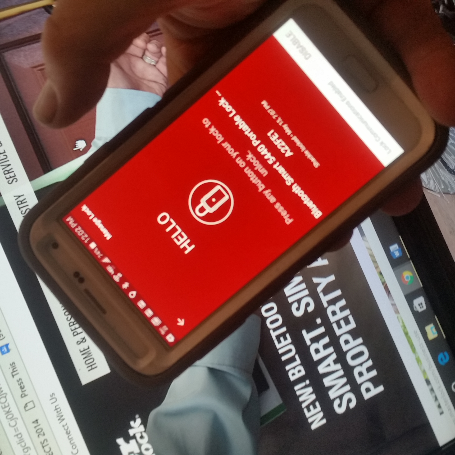 Master Lock eVault app for Bluetooth padlocks and lock boxes