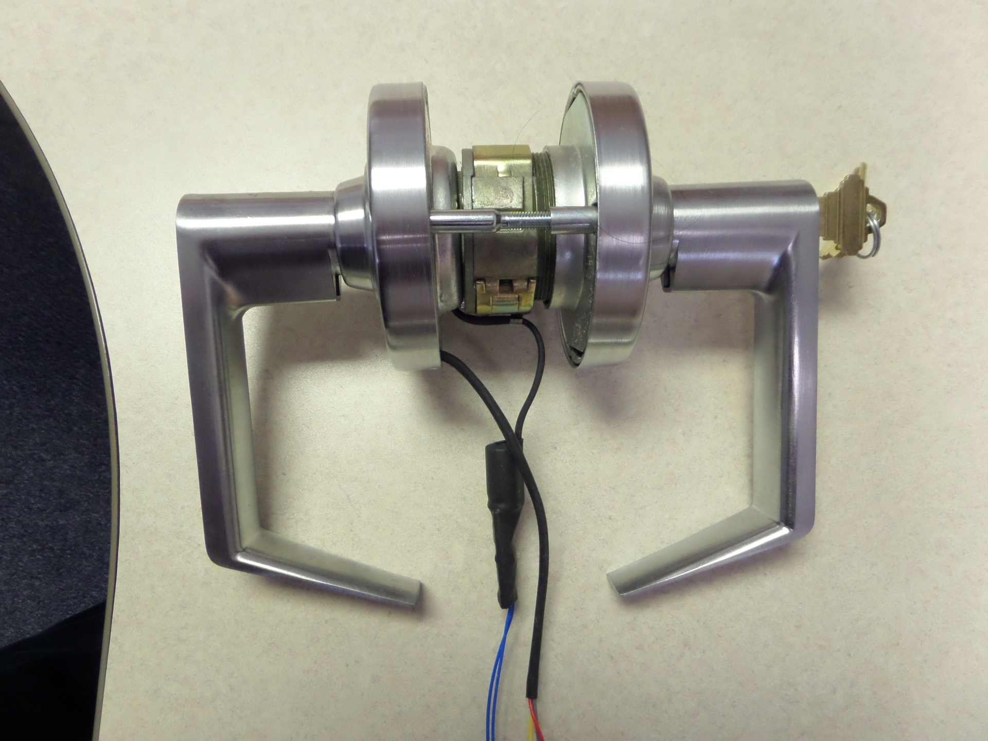 Electrified lever lock