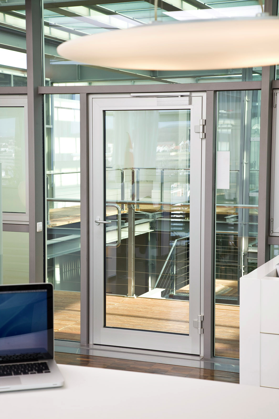 Commercial door secured by ASSA ABLOY