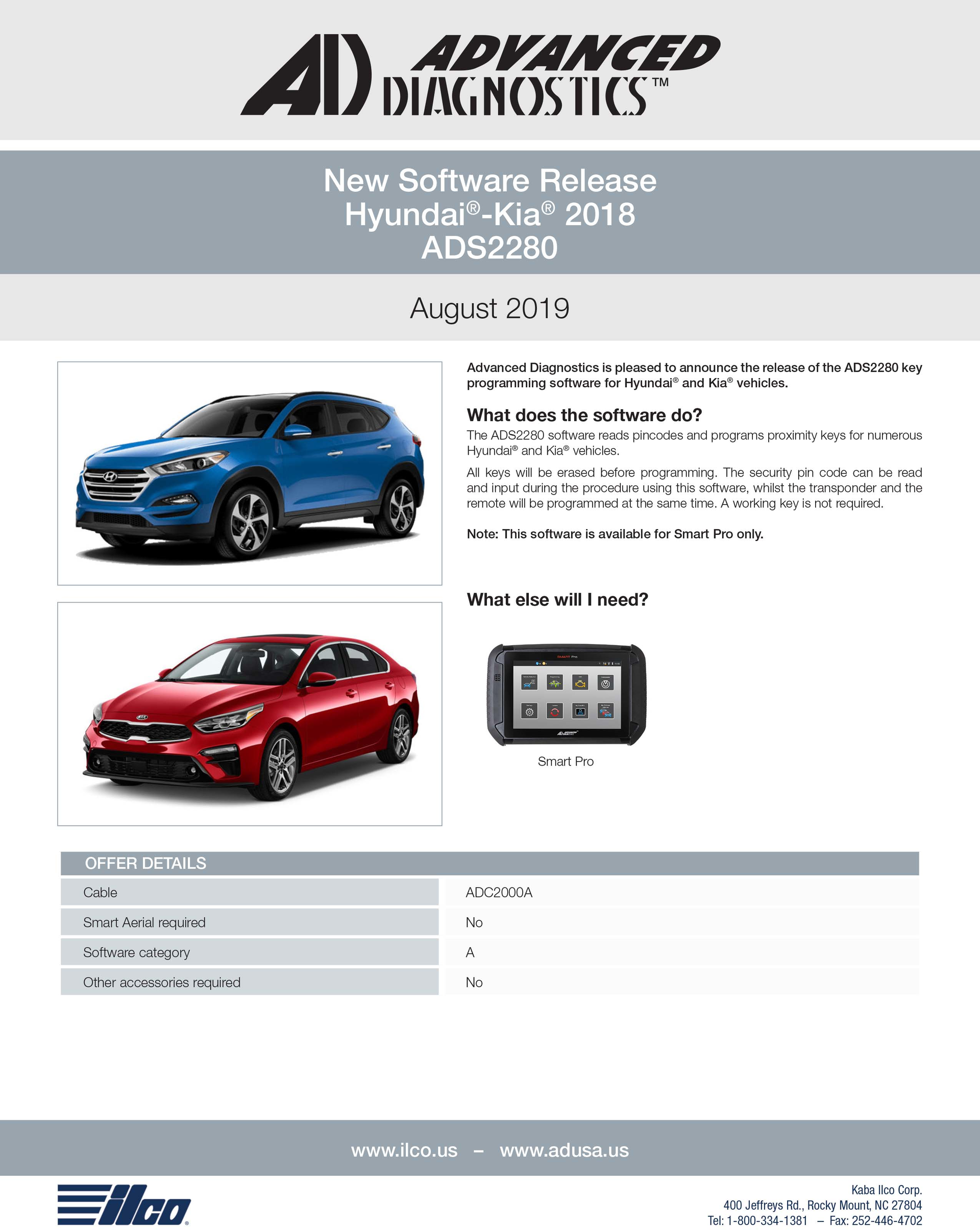 Ads2280 Software Update Hyundai Kia 2018 English 1