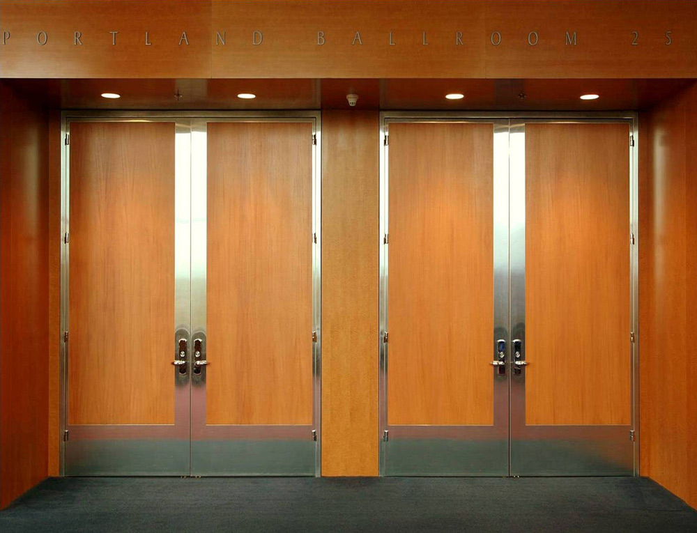 Stiles stainless steel entry doors