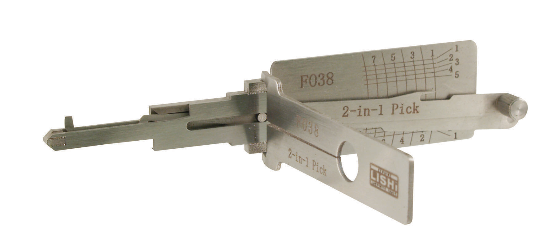 The Original Lishi 2-in-1 tool, which has become my primary car-opening tool. This particular tool is for the 8-cut Ford system.