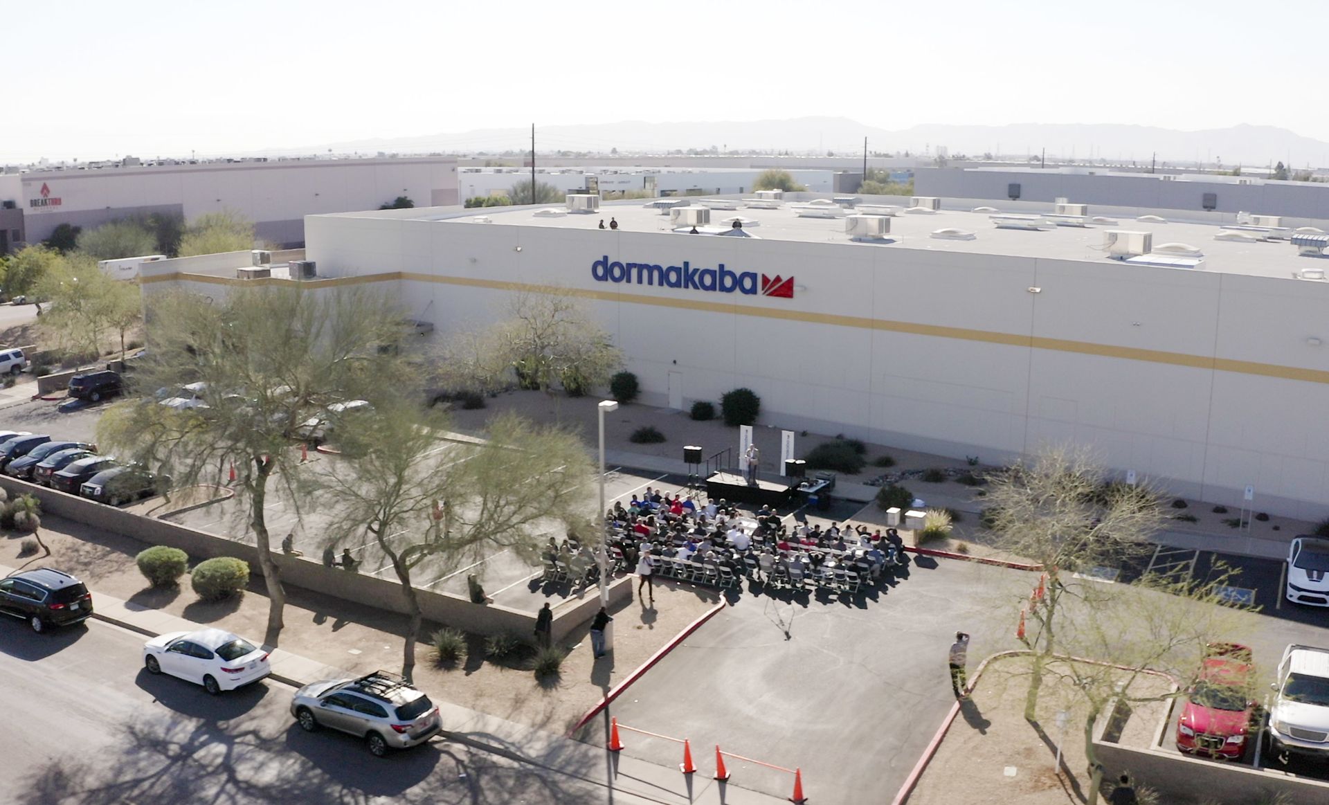 dormakaba's new facility is 100,000 square feet.