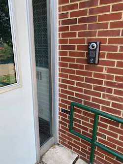Aiphone IX Series Peer-to-Peer IP Video Intercom System outside Roselle Catholic High School Aiphone IX Series Peer-to-Peer IP Video Intercom System outside Roselle Catholic High School