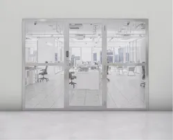 Inside office door application, wireless deadlatch with reader and trim Inside office door application, wireless deadlatch with reader and trim