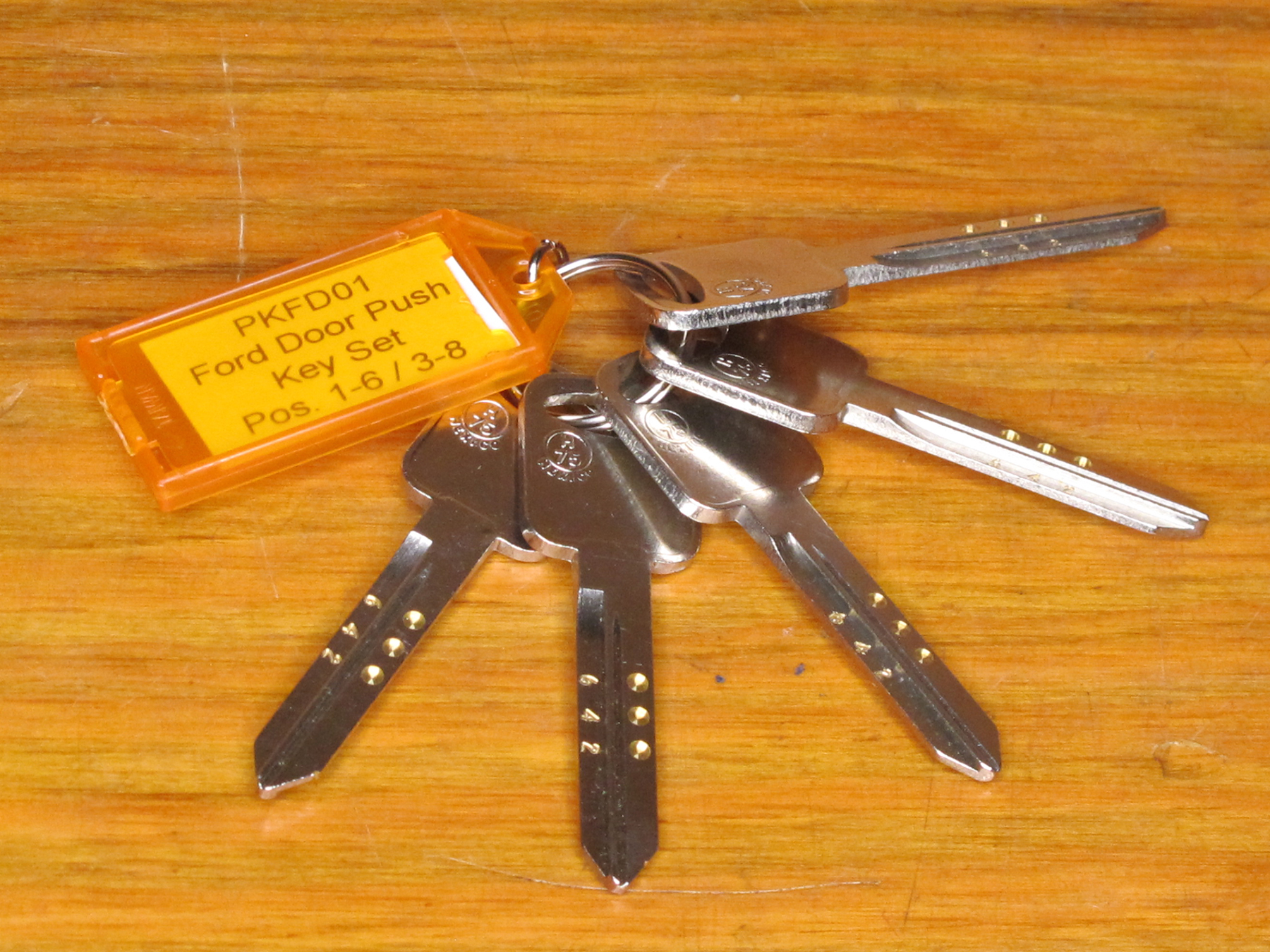 Photo 1: The Ford 8-cut Push Key system (P/N PKFD01) from Framon Manufacturing Co.