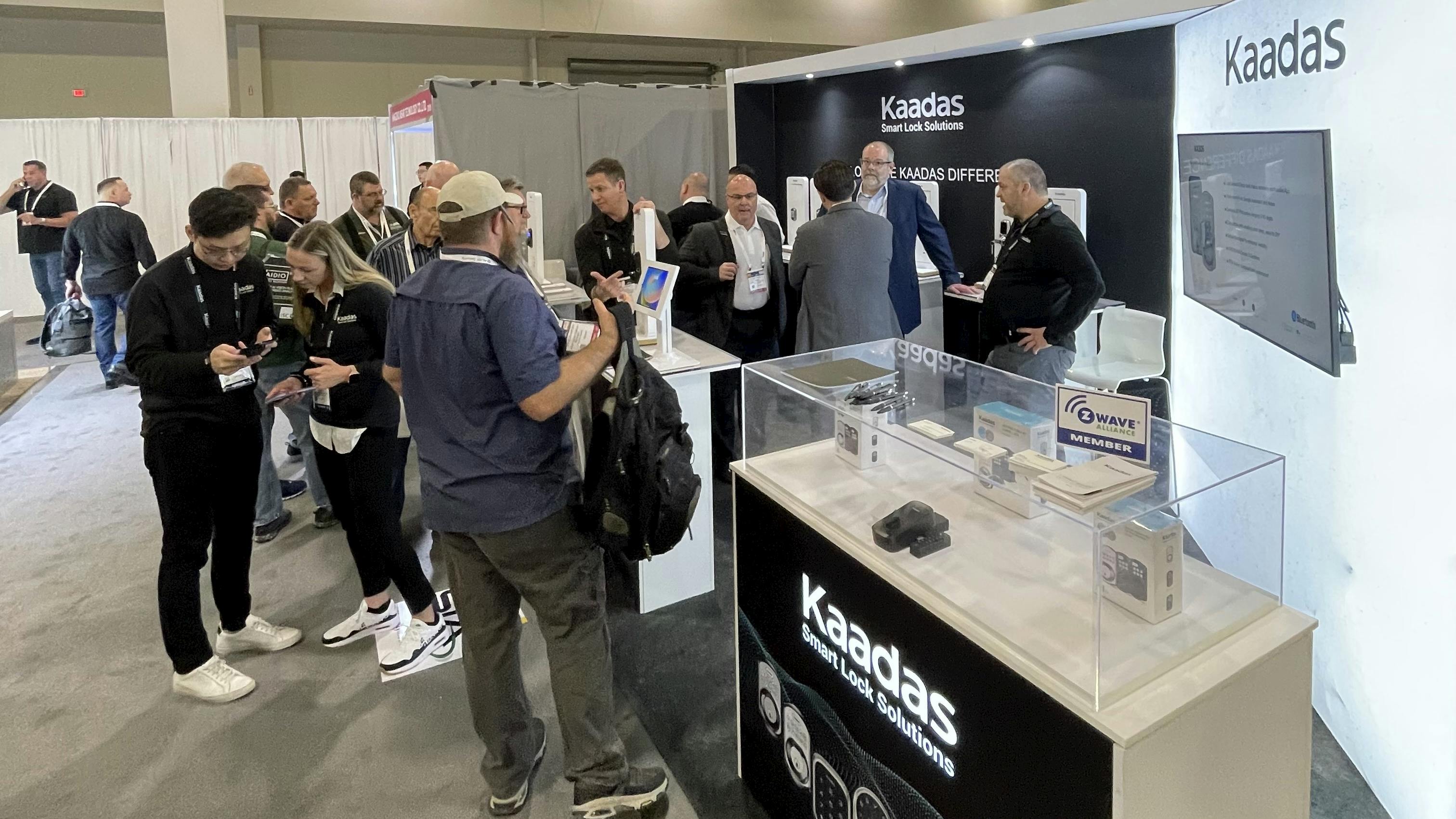 Kaadas smart lock display at ISC West