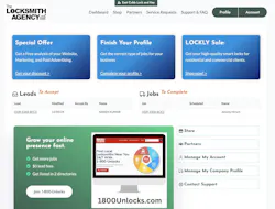 Locksmith Agency Dashboard showing leads and jobs Locksmith Agency Dashboard showing leads and jobs