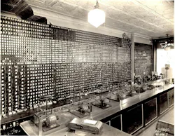S&S Lock Shop keyboard in the early 1900s. S&S Lock Shop keyboard in the early 1900s.