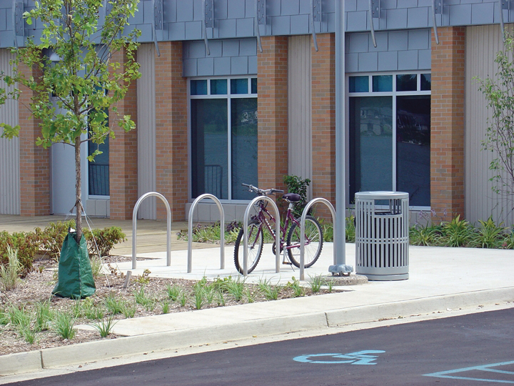 CycleSafe bike racks provide bike parking security, stability and safety.