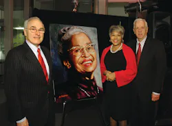 From left to right, The Ohio State University (OSU) Executive Vice President and Provost Joseph Alutto, former Ohio State Representative and current OSU Senior Vice President of Outreach and Engagement Joyce Beatty and COTA President/CEO Bill Lhota attend the Community Leaders Reception before the live television broadcast of the special panel with the four female Ohio Supreme Court justices in honor of Rosa Parks Day in Ohio. From left to right, The Ohio State University (OSU) Executive Vice President and Provost Joseph Alutto, former Ohio State Representative and current OSU Senior Vice President of Outreach and Engagement Joyce Beatty and COTA President/CEO Bill Lhota attend the Community Leaders Reception before the live television broadcast of the special panel with the four female Ohio Supreme Court justices in honor of Rosa Parks Day in Ohio.