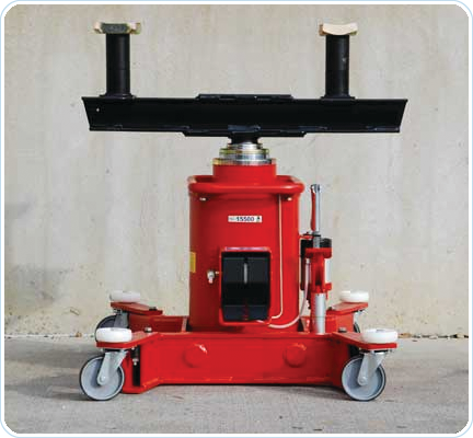 Stertil-Koni has developed a ROLLING PIT JACK with a capacity of 31,000 lbs.