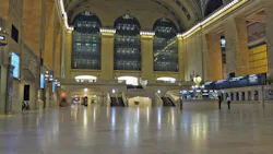 Grand Central Terminal closed early on October 28, 2012 in advance of Hurricane Sandy. This photo shows the largely empty Terminal after the last trains had departed. Grand Central Terminal closed early on October 28, 2012 in advance of Hurricane Sandy. This photo shows the largely empty Terminal after the last trains had departed.