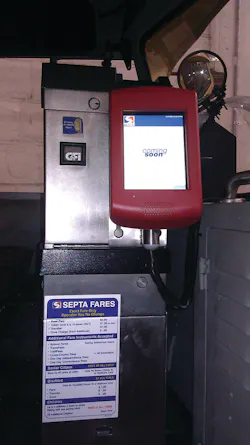 SEPTA has installed new on-board processor that will be used to read new smart cards on buses and trolleys. SEPTA has installed new on-board processor that will be used to read new smart cards on buses and trolleys.