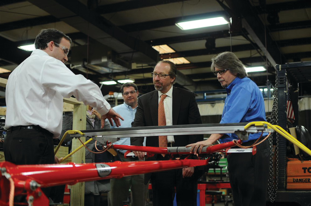 Peter Rogoff, administrator of the U.S. Federal Transit Administration (FTA), visited TransTech of South Carolina on Feb. 22