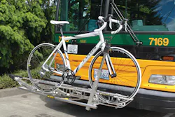 Bus bicycle racks have become so popular that agencies are now asking manufacturers for more capacity on them. Bus bicycle racks have become so popular that agencies are now asking manufacturers for more capacity on them.