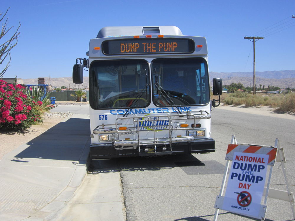 SunLine Transit took part in APTA's 'Dump the Pump Day' on June 19.