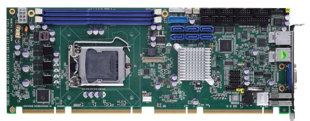 Axiomtek has introduced SHB130, the high-performance PICMG 1.3 full-size CPU card designed for the 4th Generation Intel Core processors with Intel Q87 Express chipset on 22nm technology using LGA1150 socket.