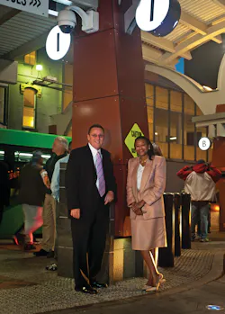 Jim Napier, left, and Barbara Brookshire, right, led the Greater Dayton RTA's security team through the Transportation Security Administration's BASE program to assess safety and preparedness. Jim Napier, left, and Barbara Brookshire, right, led the Greater Dayton RTA's security team through the Transportation Security Administration's BASE program to assess safety and preparedness.