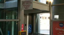 An emergency phone is installed along the Chicago Transit Authority's Orange Line at Midway Airport. An emergency phone is installed along the Chicago Transit Authority's Orange Line at Midway Airport.