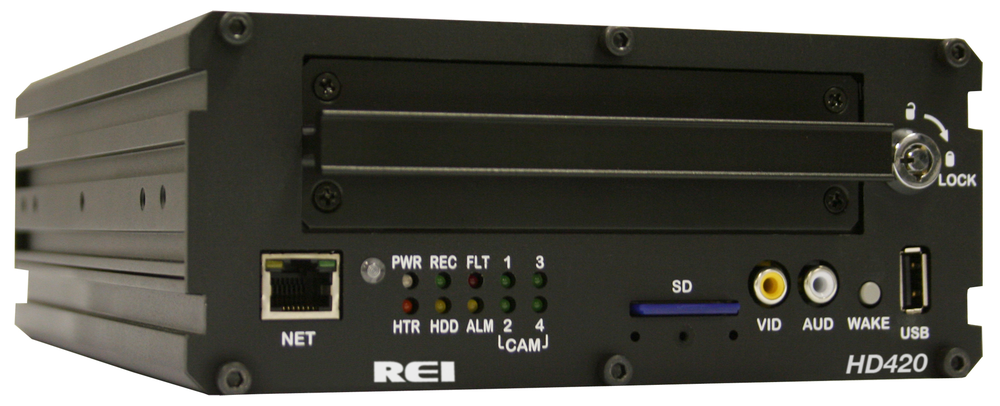 The HD420 DVR records up to 4 channels of audio and video at 120 frames per seconds at D1 resolution