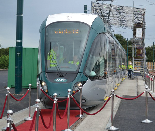 Alstom has provided the first Citadis to Nottingham.