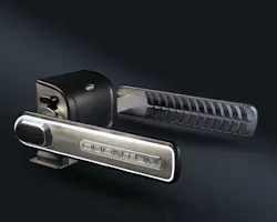 The Quantum is the first fully automatic rear-facing wheelchair securement station. The Quantum is the first fully automatic rear-facing wheelchair securement station.