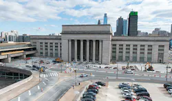 New bicycle racks and additional parking have been added to the 30th Street rail station in Philadelphia. New bicycle racks and additional parking have been added to the 30th Street rail station in Philadelphia.