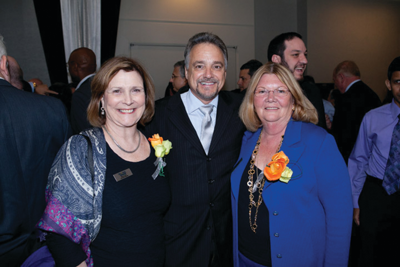 Former Board members Wendy Larsen and Lori Parrish and Executive Director Joe Giulietti.