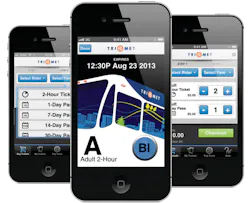 More than 1 million TriMet tickets have been purchased using the agency's mobile ticketing app since it launched in fall 2013. More than 1 million TriMet tickets have been purchased using the agency's mobile ticketing app since it launched in fall 2013.