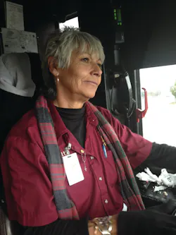 Operator Patty Sandoval became the first woman to top the seniority list for ABQ Ride. Operator Patty Sandoval became the first woman to top the seniority list for ABQ Ride.