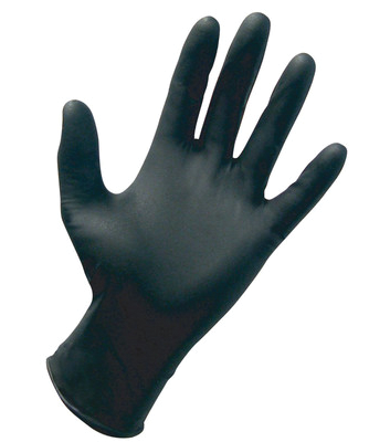 SAS Safety Black Nitrile Raven Gloves