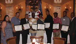 From left to right, Ruthie Reyes Burckard, HART interim chief operating officer; David Gonzalez, Rigoberto Oquendo, Antonio White, Demetra Jackson, Luis Garcia, Thomas Palmore, Desmond Coulson; Michael Stephens, chief of business enterprise and safety officer. From left to right, Ruthie Reyes Burckard, HART interim chief operating officer; David Gonzalez, Rigoberto Oquendo, Antonio White, Demetra Jackson, Luis Garcia, Thomas Palmore, Desmond Coulson; Michael Stephens, chief of business enterprise and safety officer.