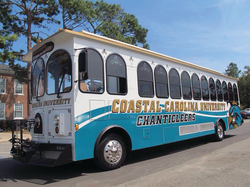 Specialty Vehicles announced the recent delivery of six Supreme Classic American Trolleys to Coastal Carolina University in South Carolina.