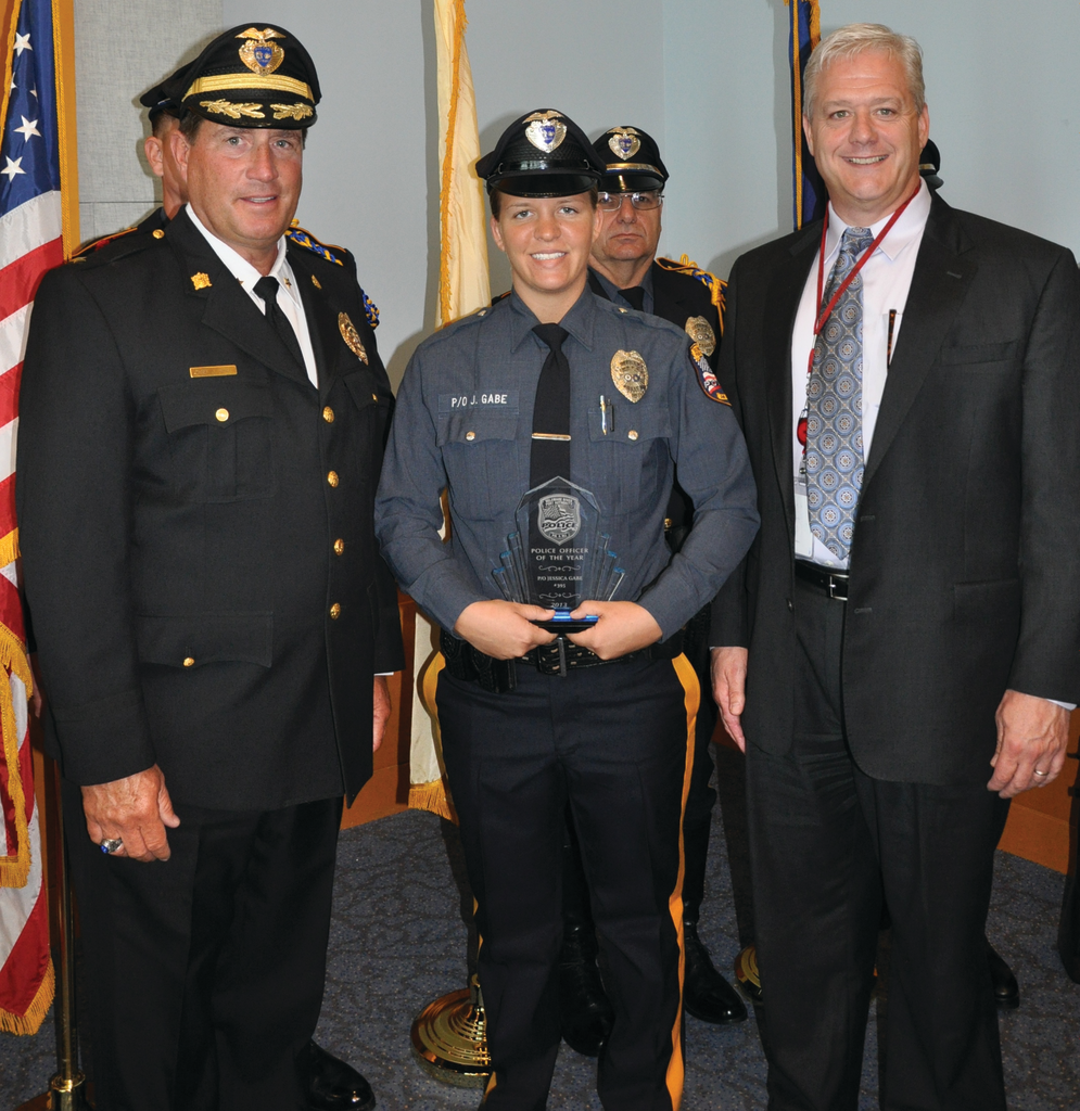 DRPA Officer Jessica Gabe was given the Police Officer of the Year Award by the agency.
