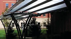 The University of Kentucky selected Brasco’s “Aero” shelter for its slender profile and wide protective canopy. The University of Kentucky selected Brasco’s “Aero” shelter for its slender profile and wide protective canopy.