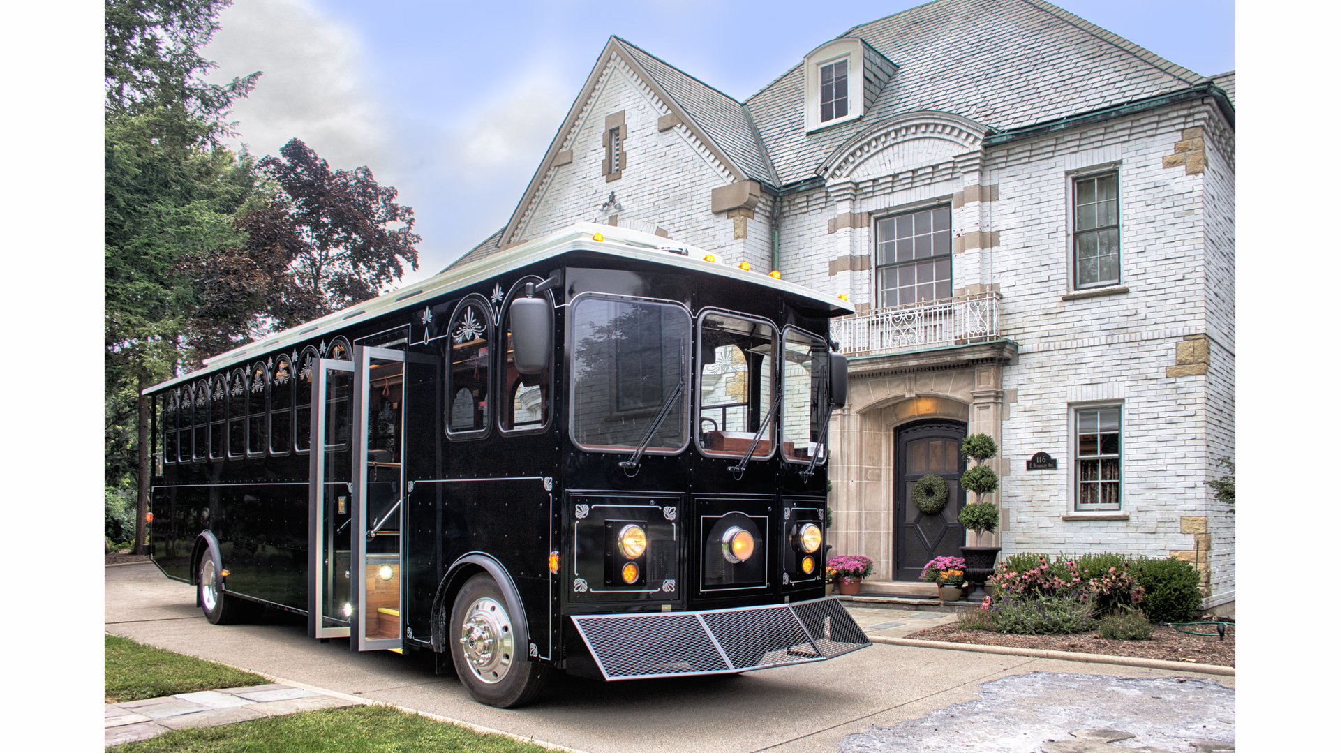 Specialty Vehicles new limo trolley was recently introduced.
