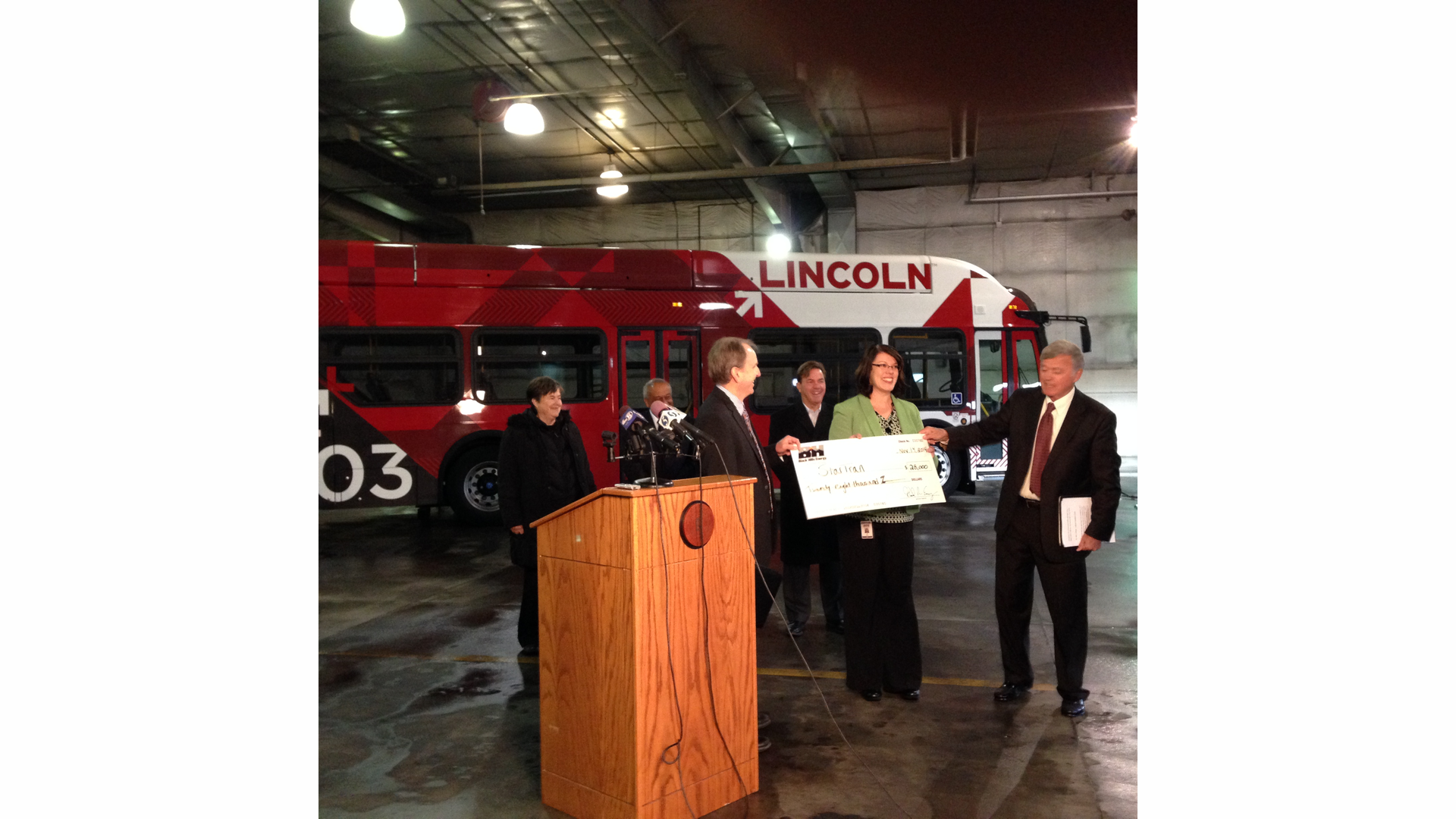 City of Lincoln officials were awarded a grant to purchase new CNG buses and a simulator.