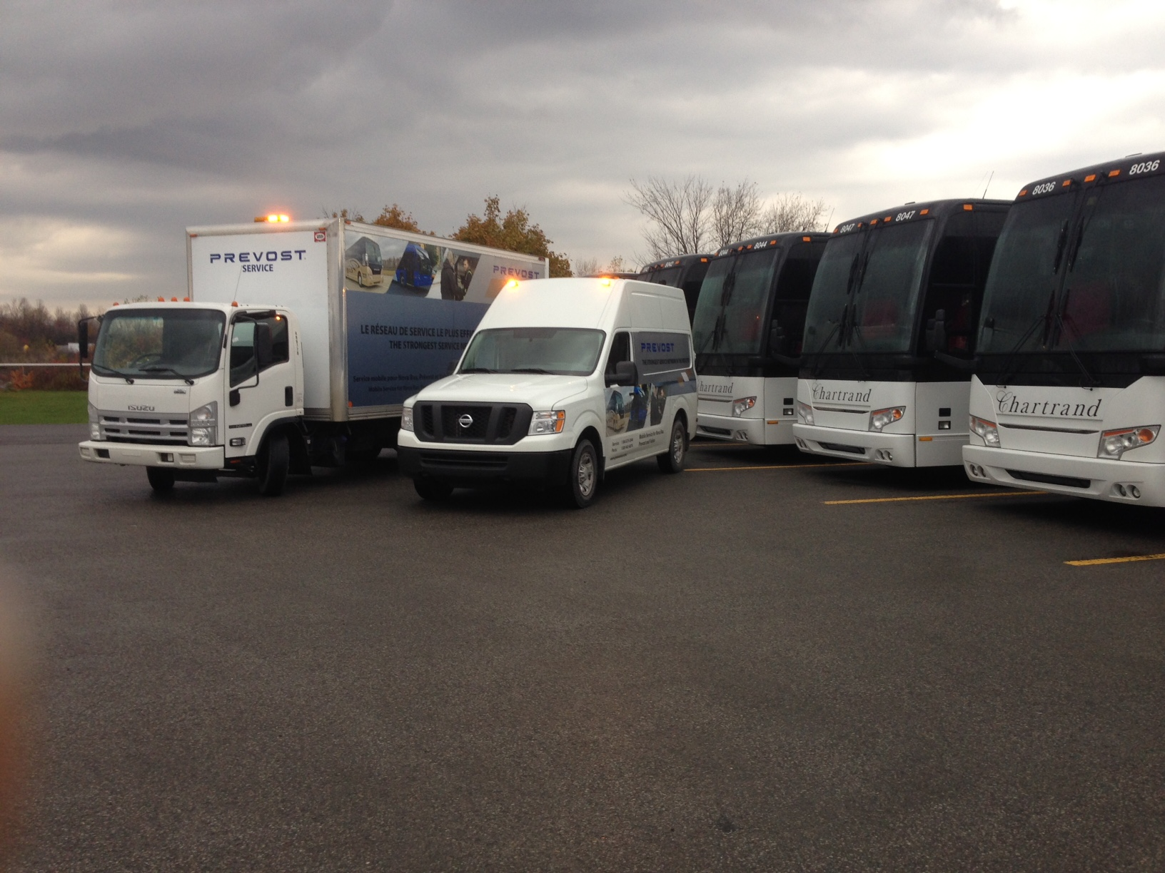 Prevost has introduced its second service truck in the Montreal area.