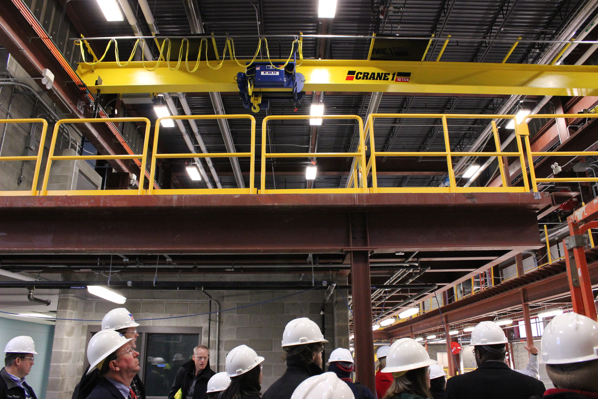 Attendees on a tour during the operations and maintenance forum in Cincinnati.