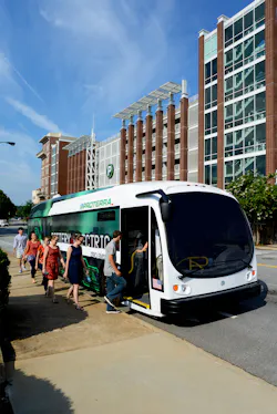 Proterra buses can now be configured to travel up to 180 miles between charges. Proterra buses can now be configured to travel up to 180 miles between charges.