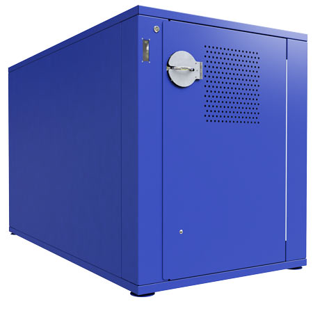 The Dero Bike locker not only protects against theft, but the elements.