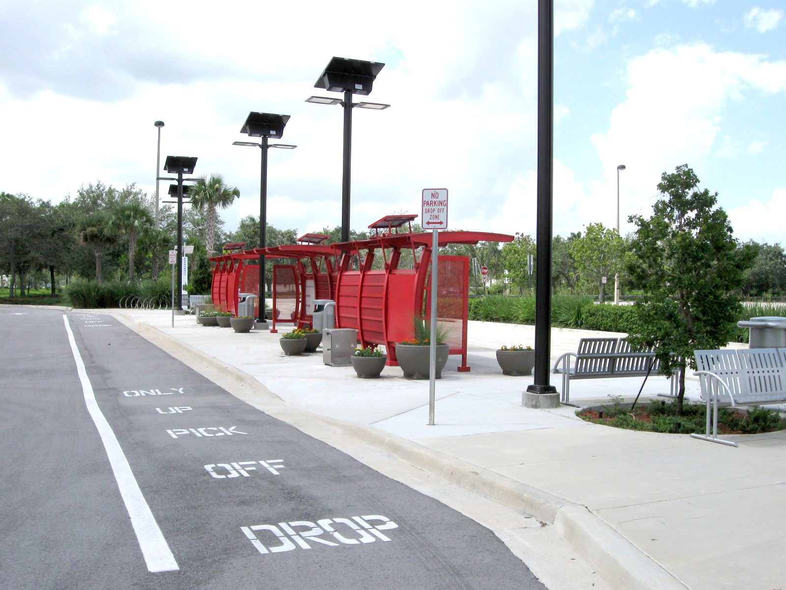 New park-and-ride facilities have popped up along the express bus route.