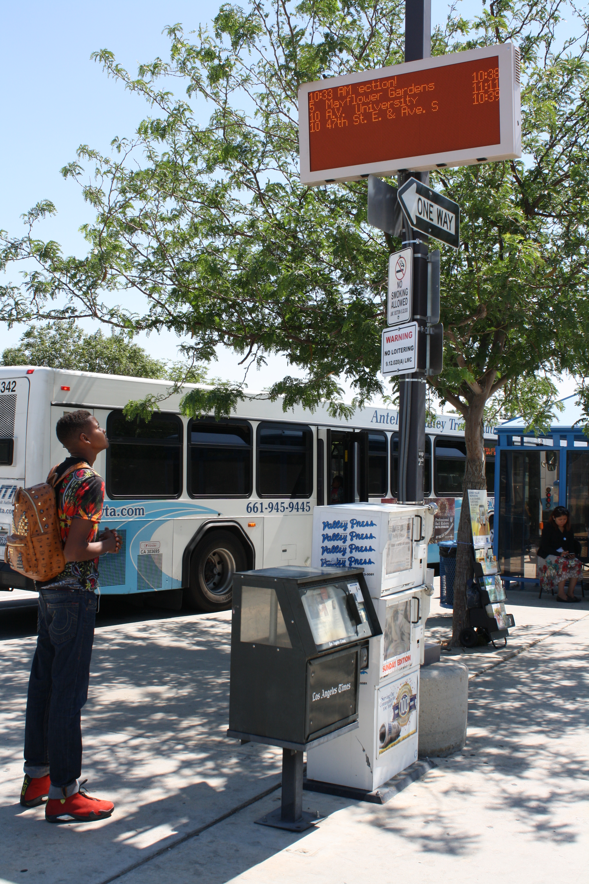 The installation of the digital signs is one of the final phases of AVTA ITS project.