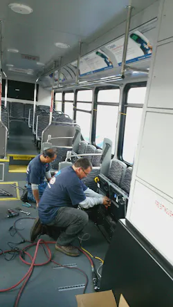 The Q’Pods have a 3-point securement system, stabilizing bumper and integrated shoulder belt. The Q’Pods have a 3-point securement system, stabilizing bumper and integrated shoulder belt.