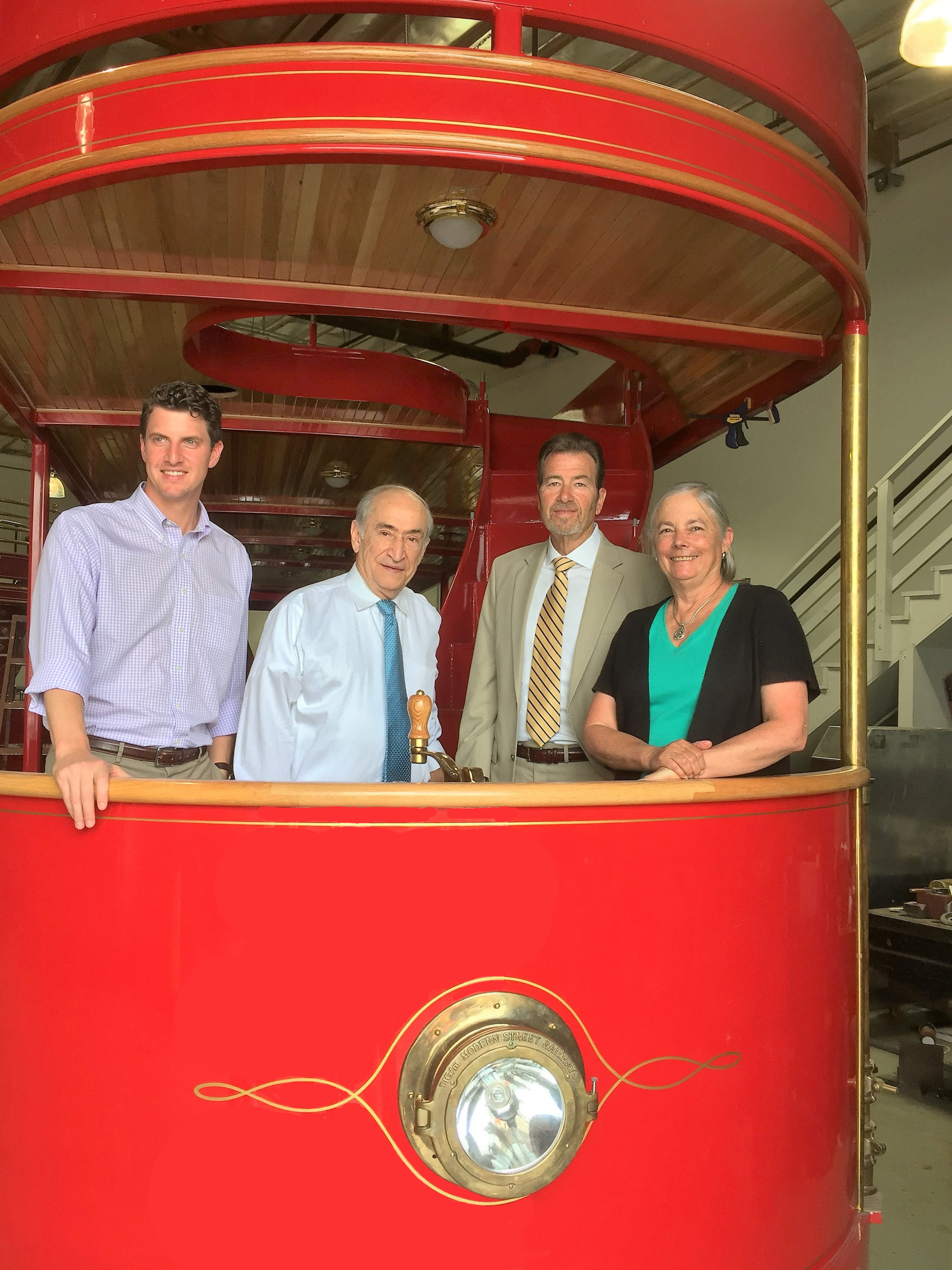 From left to right, Senator Pavley&rsquo;s Policy Advisor Henry Stern; TIG/m CEO Alvaro Villa; TIG/m President Brad Read; California State Senator Fran Pavley.