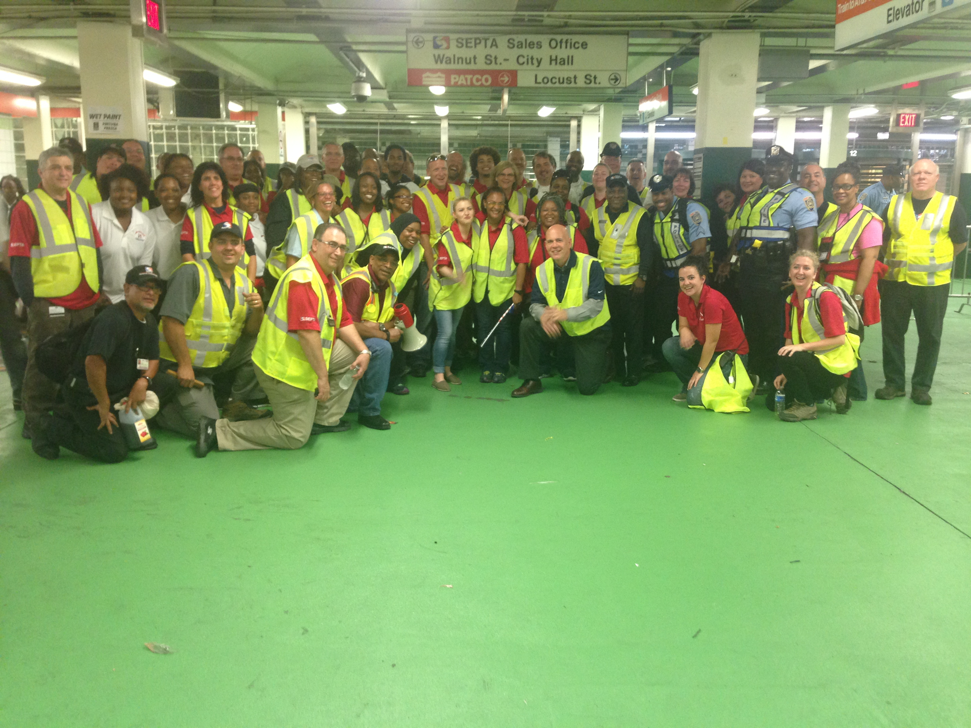 The dedicated SEPTA employees who moved the crowds through Walnut-Locust station.
