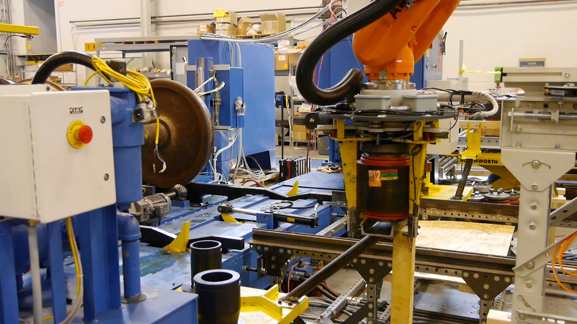 Automated Railway Bearing Mount Machine Cell